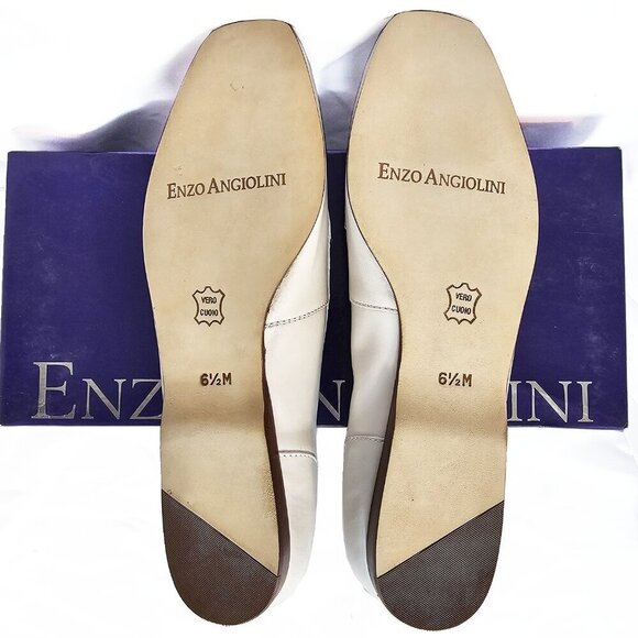 Liberty Willow White Enzo Angiolini Flat Loafer - Picture 4 of 4
